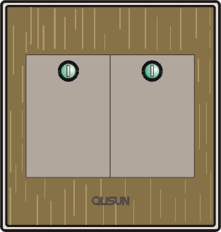 二位單極大蹺板開關