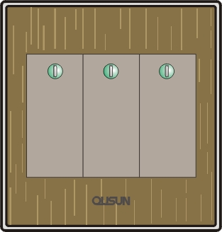 三位單極大蹺板開關(guān)