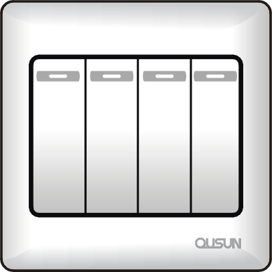 四位單極大蹺板開關(guān)