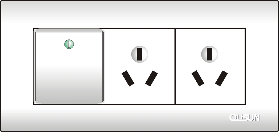 一位單極/二位三極萬能插座