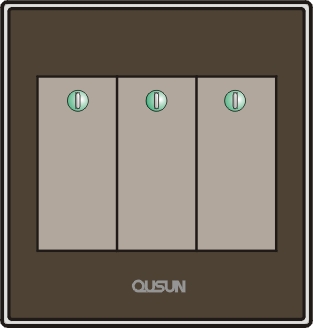 三位單極大蹺板開關(guān)